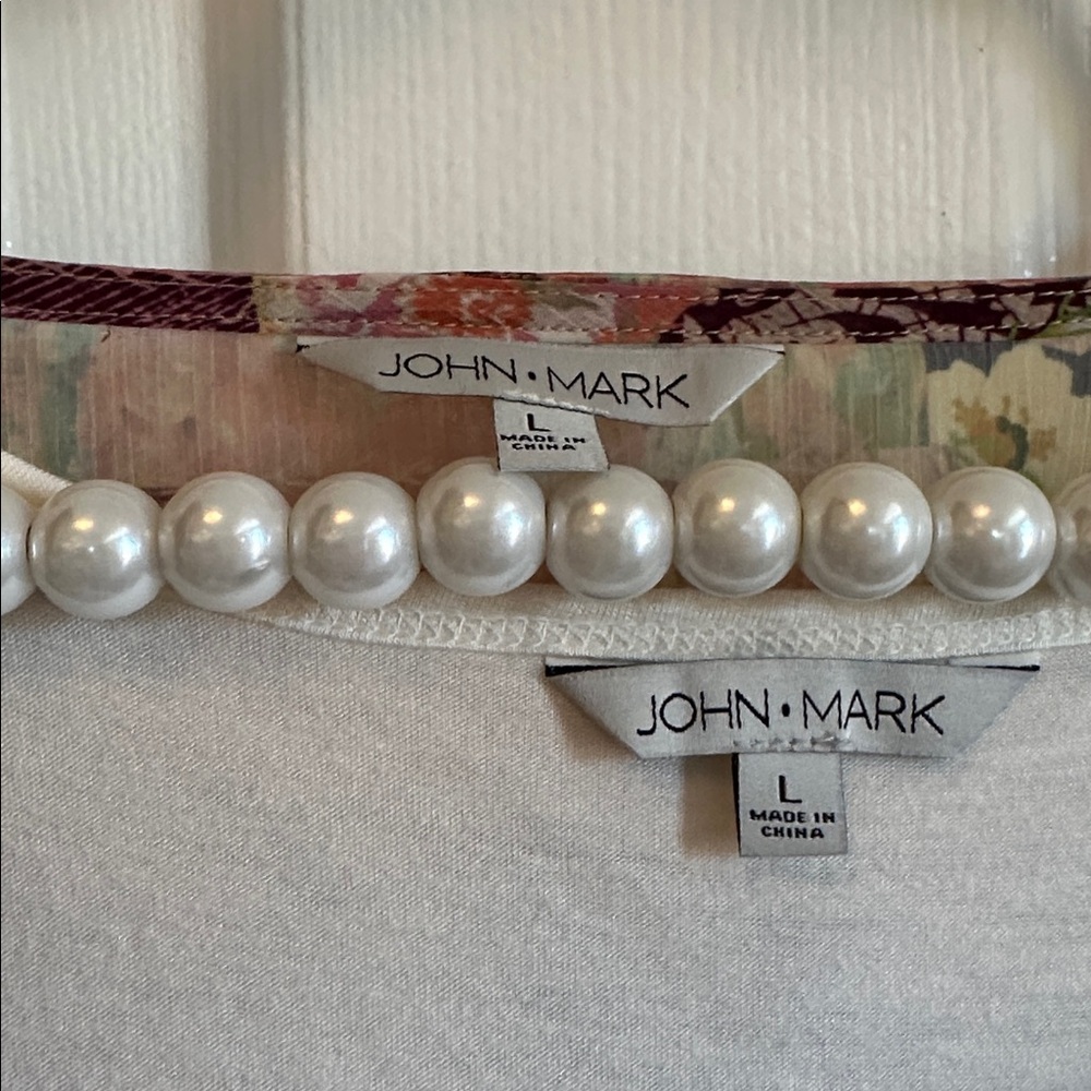 John Mark Sz L Boho Top - Picture 2 of 7